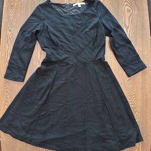 LC Lauren Conrad long sleeve Elegant Black dress size 12
